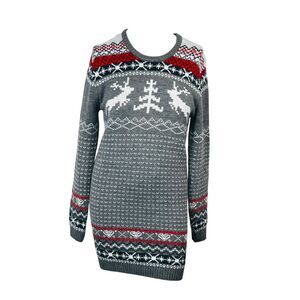 For Girls and Perfect Life Sweater Dress‎ Reindeer Christmas Tree Holiday Warm